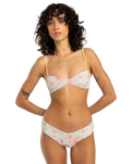 The Billabong Womens Folk Story Fiji Reversible Cheeky Bikini Bottoms in Multi