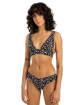 The Billabong Womens Shadow Tropic Fiji Reversible Cheeky Bikini Bottoms in Multi