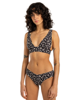 The Billabong Womens Shadow Tropic Fiji Reversible Cheeky Bikini Bottoms in Multi