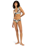 The Billabong Womens Shadow Tropic Fiji Reversible Cheeky Bikini Bottoms in Multi