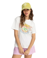 The Billabong Womens Around The Sun T-Shirt in Salt Crystal