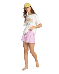 The Billabong Womens Around The Sun T-Shirt in Salt Crystal