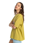 The Billabong Womens Sunrise On The Horizon T-Shirt in Green Envy
