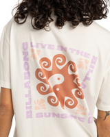 The Billabong Womens Sunshine Living T-Shirt in Salt Crystal