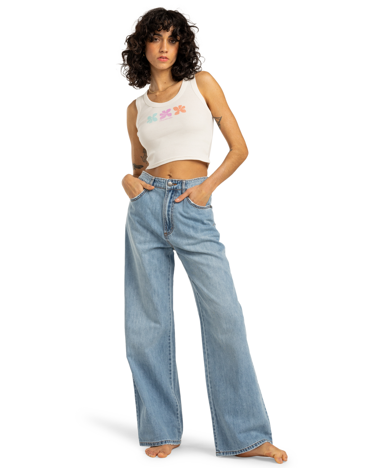 The Billabong Womens Block Party Vest in Salt Crystal