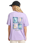 The Billabong Womens Mixing Vibes T-Shirt in Light Purple