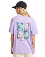 The Billabong Womens Mixing Vibes T-Shirt in Light Purple