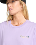 The Billabong Womens Mixing Vibes T-Shirt in Light Purple