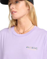 The Billabong Womens Mixing Vibes T-Shirt in Light Purple
