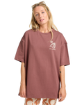 The Billabong Womens The Great Waves T-Shirt in Espresso