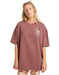 The Billabong Womens The Great Waves T-Shirt in Espresso