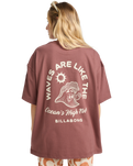 The Billabong Womens The Great Waves T-Shirt in Espresso