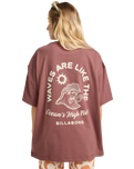 The Billabong Womens The Great Waves T-Shirt in Espresso