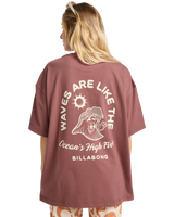 The Billabong Womens The Great Waves T-Shirt in Espresso