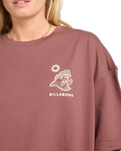 The Billabong Womens The Great Waves T-Shirt in Espresso