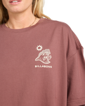 The Billabong Womens The Great Waves T-Shirt in Espresso
