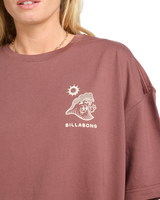 The Billabong Womens The Great Waves T-Shirt in Espresso
