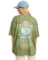 The Billabong Womens Take A Tour T-Shirt in Luv Army