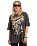 The Billabong Womens My Sunny Girl T-Shirt in Off Black