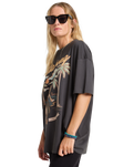 The Billabong Womens My Sunny Girl T-Shirt in Off Black