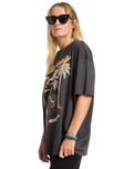 The Billabong Womens My Sunny Girl T-Shirt in Off Black