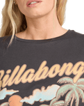 The Billabong Womens My Sunny Girl T-Shirt in Off Black