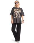 The Billabong Womens My Sunny Girl T-Shirt in Off Black