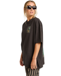 The Billabong Womens Daydream Away T-Shirt in Off Black