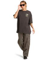 The Billabong Womens Daydream Away T-Shirt in Off Black