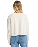 The Billabong Womens Ana Aguila Long Sleeve T-Shirt in Whitecap