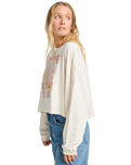 The Billabong Womens Ana Aguila Long Sleeve T-Shirt in Whitecap