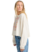 The Billabong Womens Ana Aguila Long Sleeve T-Shirt in Whitecap