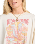 The Billabong Womens Ana Aguila Long Sleeve T-Shirt in Whitecap