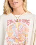 The Billabong Womens Ana Aguila Long Sleeve T-Shirt in Whitecap