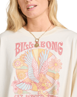 The Billabong Womens Ana Aguila Long Sleeve T-Shirt in Whitecap