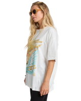 The Billabong Womens Where The Sun Collide T-Shirt in Salt Crystal