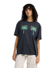 Vacation Club T-Shirt in Off Black