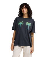 Vacation Club T-Shirt in Off Black