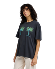 Vacation Club T-Shirt in Off Black