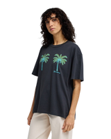 Vacation Club T-Shirt in Off Black