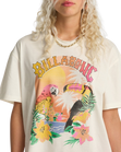 The Billabong Womens Birds Of Paradise T-Shirt in Salt Crystal