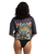 The Billabong Womens Floral Rocker T-Shirt in Off Black