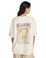 Floral Rocker T-Shirt in Salt Crystal