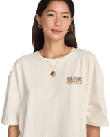 Floral Rocker T-Shirt in Salt Crystal