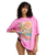 Feel The Heat T-Shirt in Party Pink