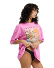 Feel The Heat T-Shirt in Party Pink