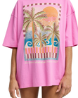 Feel The Heat T-Shirt in Party Pink