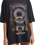 The Billabong Womens Natural Collection T-Shirt in Off Black