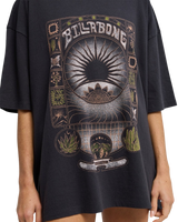 The Billabong Womens Natural Collection T-Shirt in Off Black