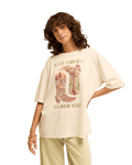 The Billabong Womens Ready To Roam T-Shirt in White Cap